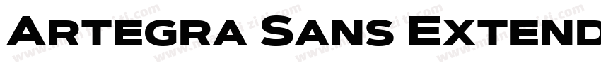 Artegra Sans Extended Black字体转换